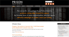 Desktop Screenshot of prisonpolicy.org