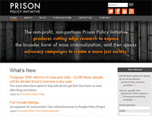 Tablet Screenshot of prisonpolicy.org